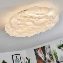 Plafonnier Adegoiva Led Blanc, 1 Lumiere