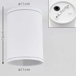 Plafonnier Agua Blanc, 1 Lumiere