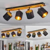 Plafonnier Alsen Ecru, Noir, 4 Lumieres