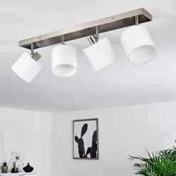 Plafonnier Alsen Nickel Mat, 4 Lumieres