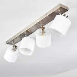 Plafonnier Alsen Nickel Mat, 4 Lumieres