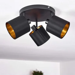 Plafonnier Alsen Noir, 3 Lumieres