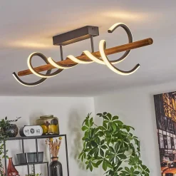 Plafonnier Alvarim Led Ecru, Noir, 1 Lumiere