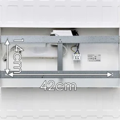 Plafonnier Antria Led Blanc, 1 Lumiere, Telecommandes, Changeur De Couleurs