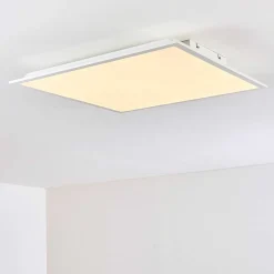 Plafonnier Antria Led Blanc, 1 Lumiere, Telecommandes, Changeur De Couleurs