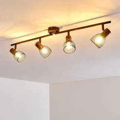 Plafonnier Arjen Brun, Rouille, 4 Lumieres