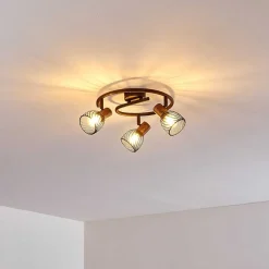 Plafonnier Arjen Rouille, 3 Lumieres