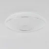 Plafonnier Auxerre Led Blanc, 2 Lumieres, Telecommandes, Changeur De Couleurs