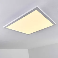 Plafonnier Bankura Led Blanc, 1 Lumiere, Telecommandes, Changeur De Couleurs