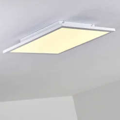 Plafonnier Bankura Led Blanc, 1 Lumiere, Telecommandes, Changeur De Couleurs