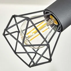 Plafonnier Baripada Anthracite, Chrome, 6 Lumieres