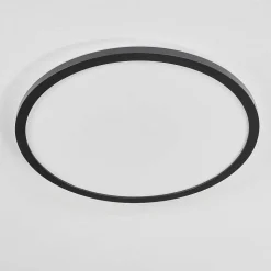 Plafonnier Boyero Led Noir, 2 Lumieres, Telecommandes, Changeur De Couleurs