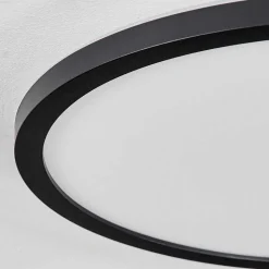 Plafonnier Boyero Led Noir, 2 Lumieres, Telecommandes, Changeur De Couleurs