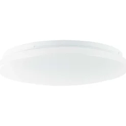 Plafonnier Brilliant Heddy Led Blanc, 1 Lumiere, Telecommandes, Changeur De Couleurs