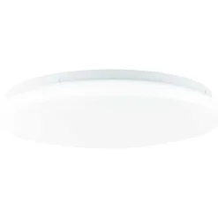 Plafonnier Brilliant Heddy Led Blanc, 1 Lumiere, Telecommandes, Changeur De Couleurs