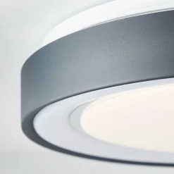 Plafonnier Brilliant-Leuchten Tessy Led Noir, 1 Lumiere, Telecommandes, Changeur De Couleurs