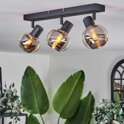 Plafonnier Cevio Noir, 3 Lumieres