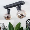 Plafonnier Cevio Noir, 2 Lumieres