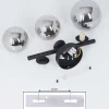 Plafonnier Chariton Led Noir, 3 Lumieres