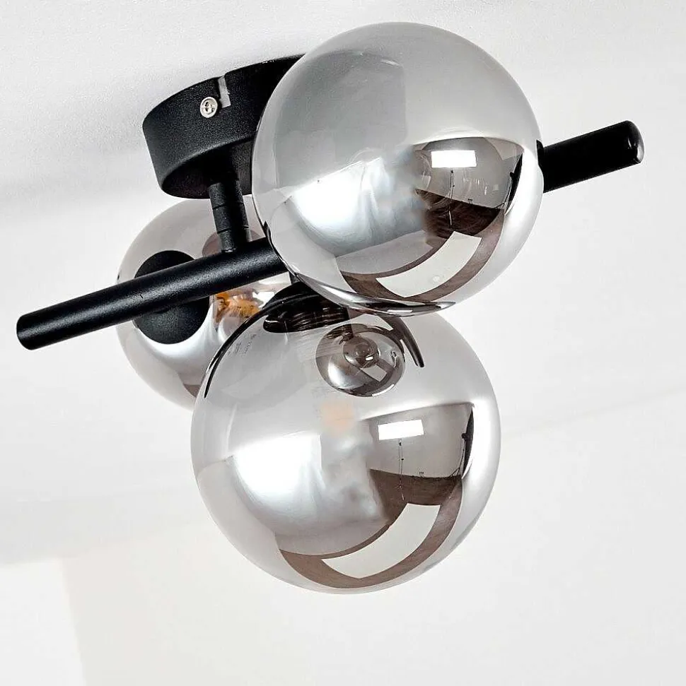 Plafonnier Chariton Noir, 3 Lumieres