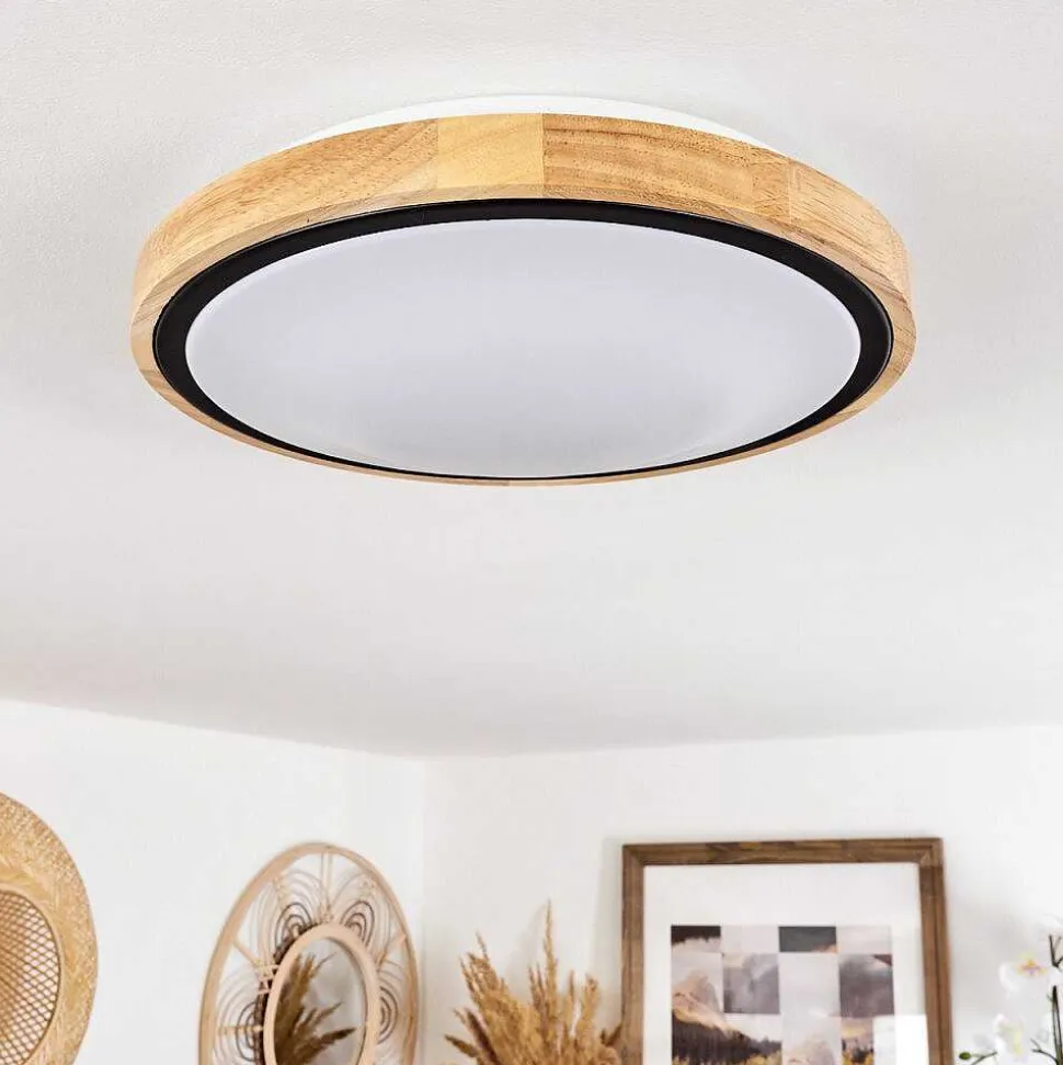 Plafonnier Corinto Led Ecru, Noir, 1 Lumiere