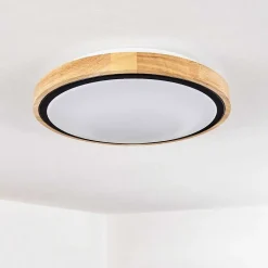 Plafonnier Corinto Led Ecru, Noir, 1 Lumiere