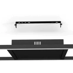 Plafonnier Eglo Calagrano-Z Led Noir, 1 Lumiere, Changeur De Couleurs