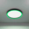 Plafonnier Eglo Montemorelos-Z Led Noir, 1 Lumiere, Changeur De Couleurs