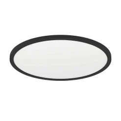 Plafonnier Eglo Rovito-Z Led Noir, 1 Lumiere, Changeur De Couleurs