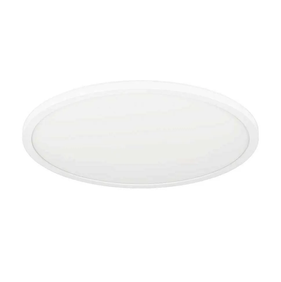 Plafonnier Eglo Rovito-Z Led Blanc, 1 Lumiere, Changeur De Couleurs