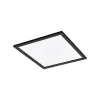 Plafonnier Eglo Salobrena Led Noir, 1 Lumiere, Changeur De Couleurs