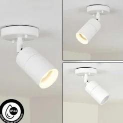 Plafonnier Exterieur Aketohoin Led Blanc, 1 Lumiere