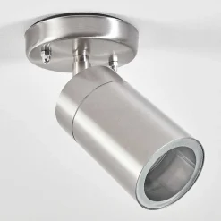 Plafonnier Exterieur Bessiebelle Acier Inoxydable, Blanc, 1 Lumiere