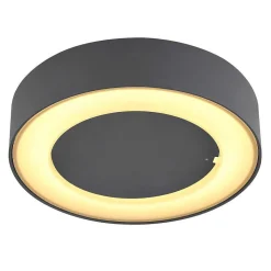 Plafonnier Exterieur Globo Sura Led Anthracite, 1 Lumiere