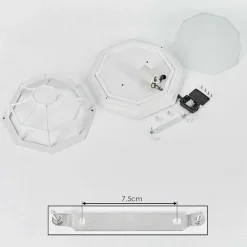 Plafonnier Exterieur Ibacache Blanc, 1 Lumiere