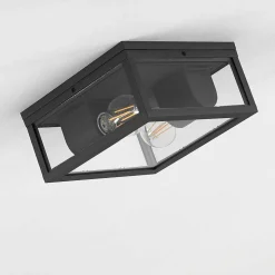 Plafonnier Exterieur Kiwalik Anthracite, 1 Lumiere
