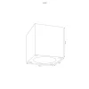 Plafonnier Exterieur Lcd 5029 Led Blanc, 1 Lumiere
