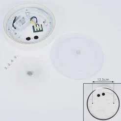 Plafonnier Exterieur Paleroo Led Blanc, 1 Lumiere