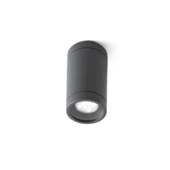 Plafonnier Faro Barcelona Olot Gris, 1 Lumiere