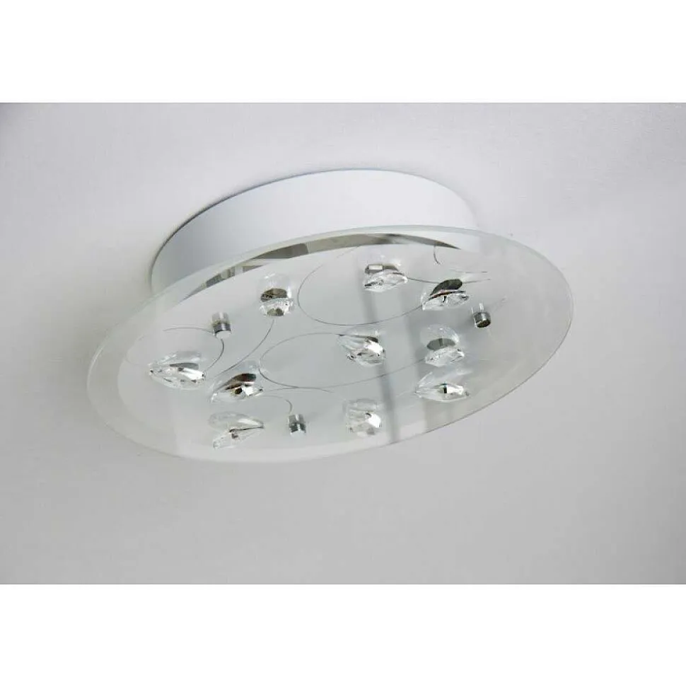 Plafonnier 2Flg. Blanc, 2 Lumieres
