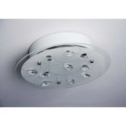 Plafonnier 2Flg. Blanc, 2 Lumieres
