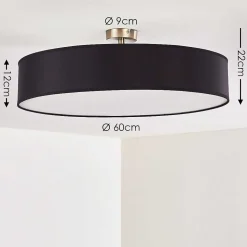 Plafonnier Foggia Nickel Mat, 3 Lumieres