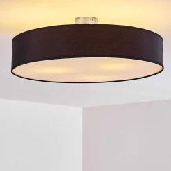 Plafonnier Foggia Nickel Mat, 3 Lumieres