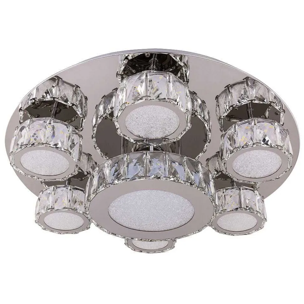 Plafonnier Globo Amur Led Chrome, 1 Lumiere