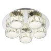 Plafonnier Globo Baldi Led Chrome, 1 Lumiere