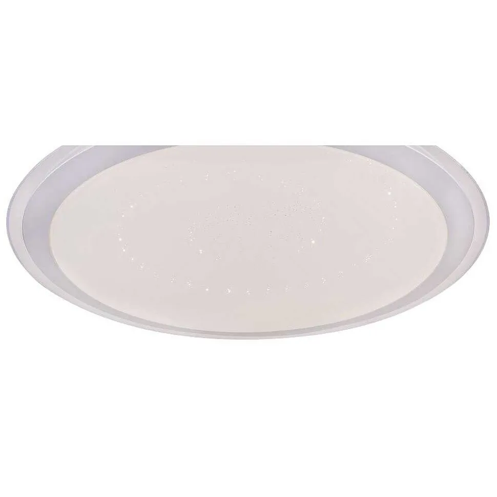 Plafonnier Globo Carry Led Blanc, 1 Lumiere, Telecommandes, Changeur De Couleurs