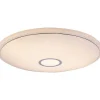 Plafonnier Globo Connor Led Blanc, 1 Lumiere, Telecommandes, Changeur De Couleurs