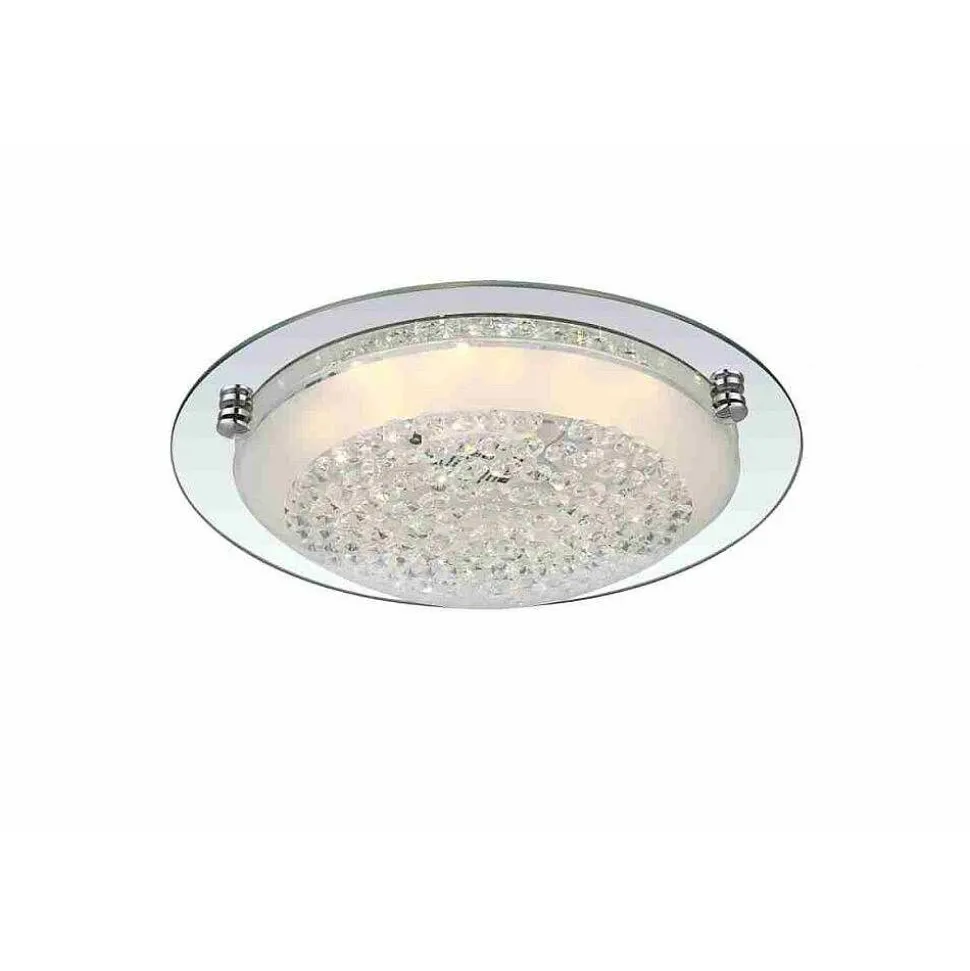 Plafonnier Globo Froo Led Chrome, 1 Lumiere