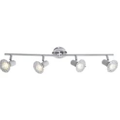 Plafonnier Globo Gem Led Blanc, 4 Lumieres