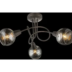 Plafonnier Globo Isla Led Bronze, 3 Lumieres